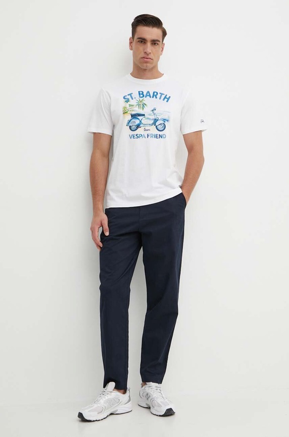 MC2 Saint Barth t-shirt bawełniany TSHM001 niebieski AA00