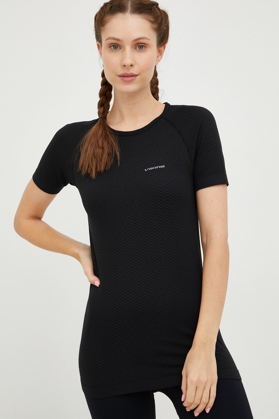 Oblačila Športna kratka majica Viking Easy Dry 500.24.3456 črna