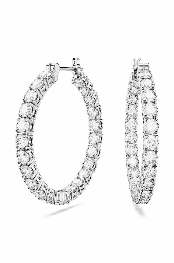 Náušnice Swarovski 5647715 MATRIX zirkonie stříbrná 5647715