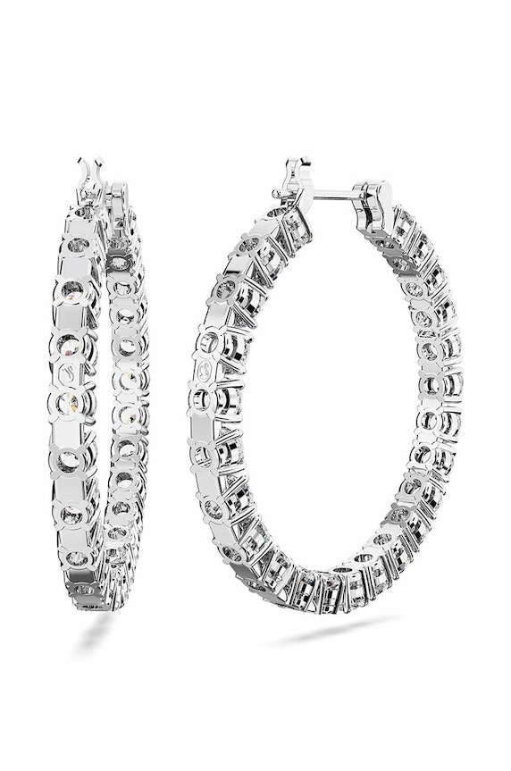 Náušnice Swarovski 5647715 MATRIX 5647715 stříbrná