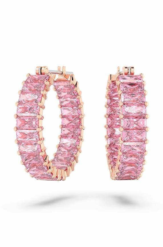 Swarovski kolczyki 5657726 MATRIX cyrkonia różowy 5657726