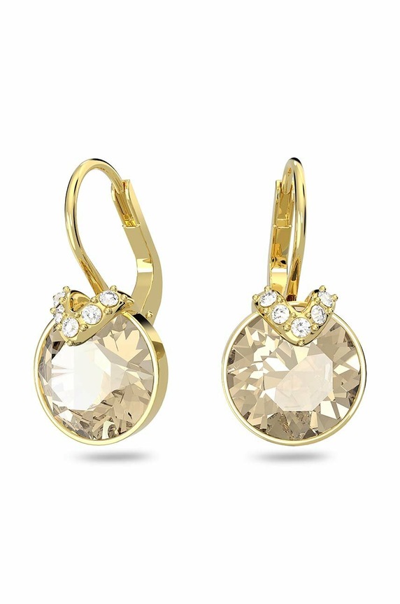 Σκουλαρίκια Swarovski Bella ζιρκόνια χρυσαφί 5662093
