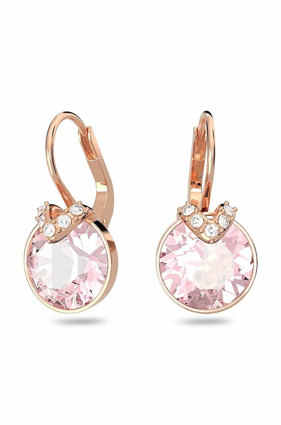 Σκουλαρίκια Swarovski Bella ζιρκόνια ροζ 5662114