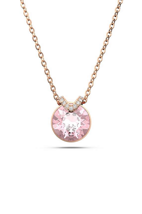 Ogrlica Swarovski Bella cirkonij roza 5662088