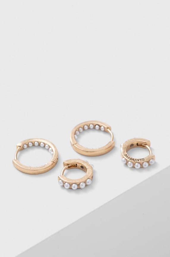 Σκουλαρίκια AllSaints 2-pack χρυσαφί 420900BRS