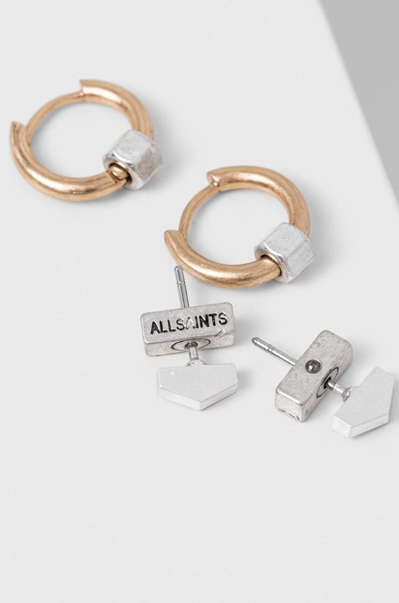 Σκουλαρίκια AllSaints 2-pack 434702MUL χρυσαφί SS23