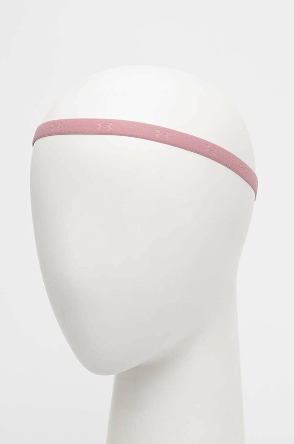 Akcesoria Under Armour opaski na głowę 2-pack 1376723 różowy