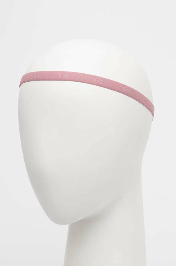 Akcesoria Under Armour opaski na głowę 2-pack 1376723 różowy
