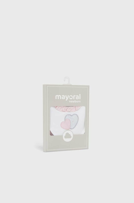 Mayoral Newborn śliniak niemowlęcy 2-pack różowy 9263.2D.NEWBORN