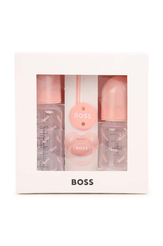 BOSS zestaw niemowlęcy J9KP03 różowy AA00