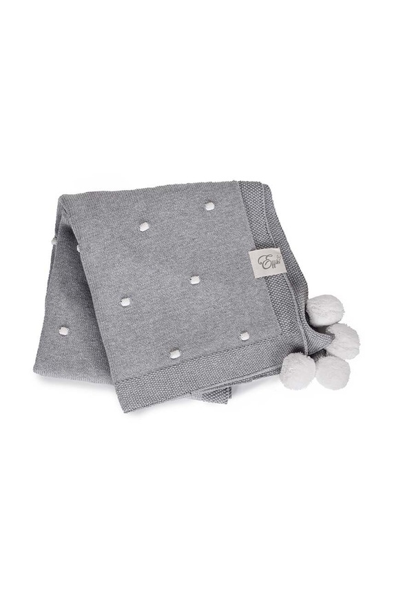 Effiki coperta neonato/a 70x100 Kocyk.popcorn grigio SS23