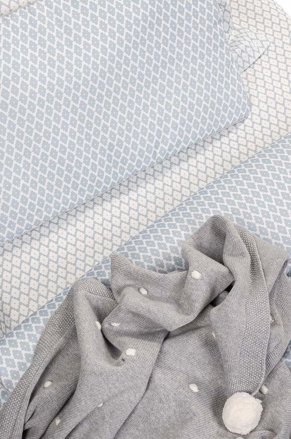 Effiki coperta neonato/a 70x100 grigio Kocyk.popcorn