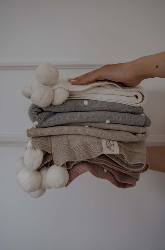 Effiki coperta neonato/a 70x100 Kocyk.popcorn