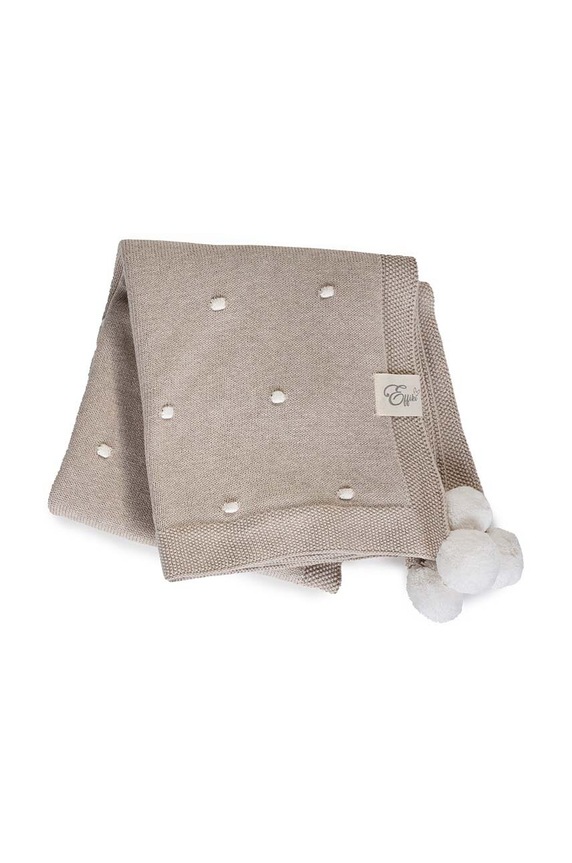 Effiki coperta neonato/a 70x100 Kocyk.popcorn beige SS23