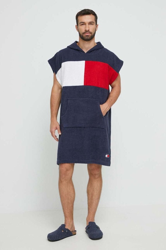 Tommy Jeans ręcznik bawełniany UU0UU00075.PPYX granatowy SS23