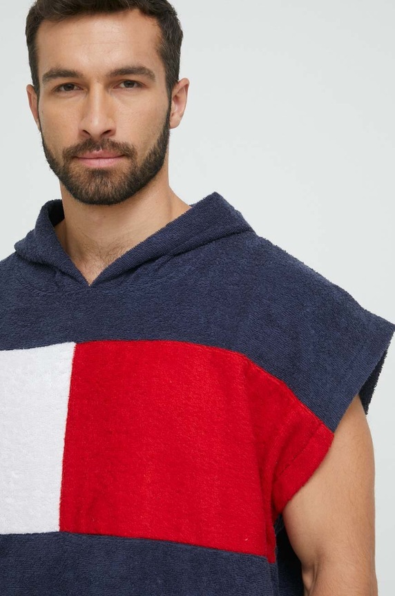 Tommy Jeans ręcznik bawełniany granatowy UU0UU00075.PPYX