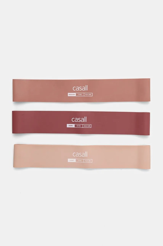 Odporová guma Casall 3-pak ružová 54315