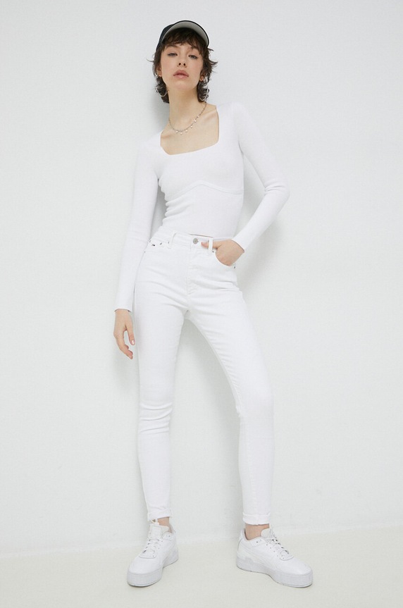 Πουλόβερ Abercrombie & Fitch KI150.3107.101 λευκό SS23