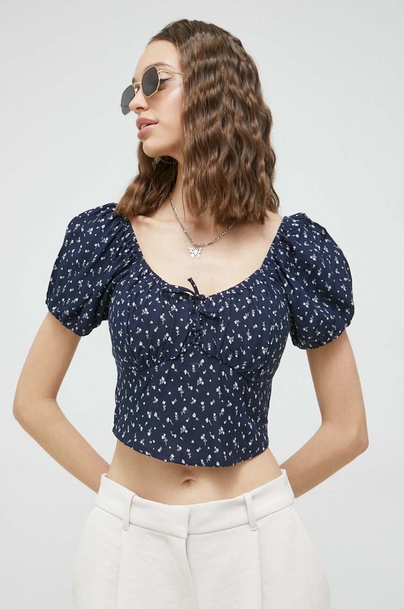 Top Hollister Co. námořnická modř KI340.3133.208