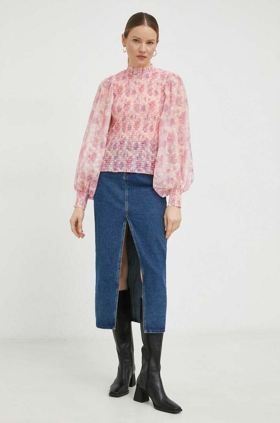 Odzież Bruuns Bazaar bluzka BBW3256 różowy
