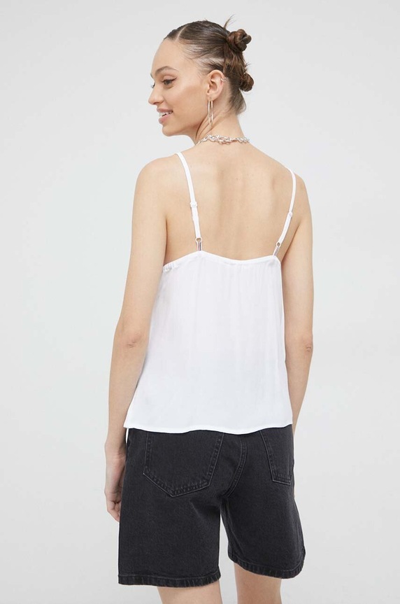 Odjeća Top Tommy Jeans DW0DW15198.PPYX bijela