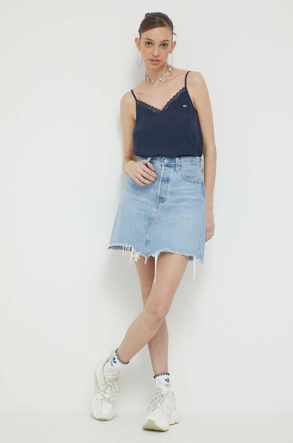 Tommy Jeans top DW0DW15198.PPYX granatowy SS23