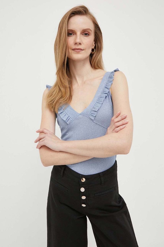 Top Artigli slim modrá AC36255.CELESTE