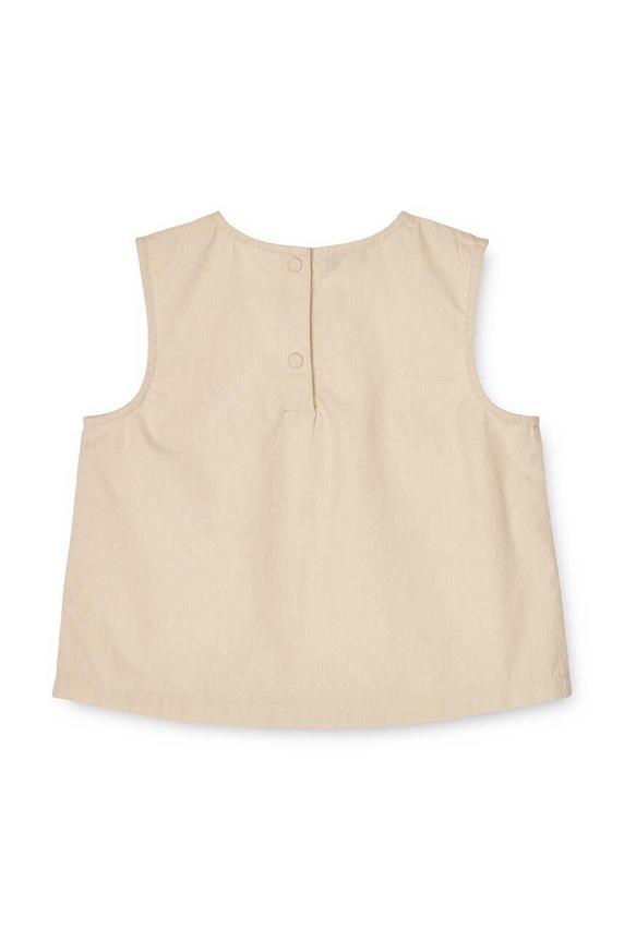 Liewood csecsemő blúz pamutból LW17228 bézs SS23