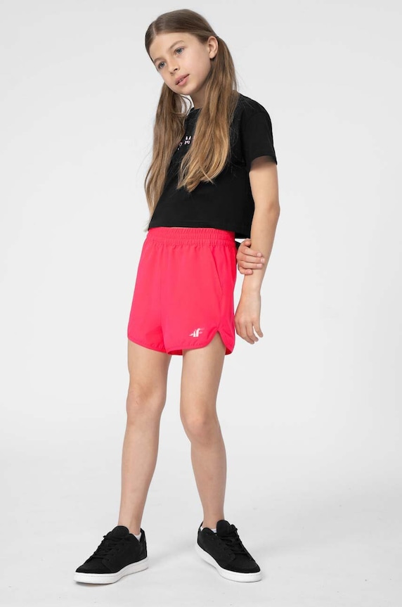 Otroške kratke hlače 4F F032 Z elastanom vijolična 4FJSS23UBDSF032