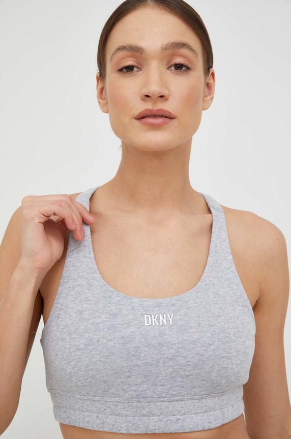 Σουτιέν DKNY απλικέ γκρί DP2T9192