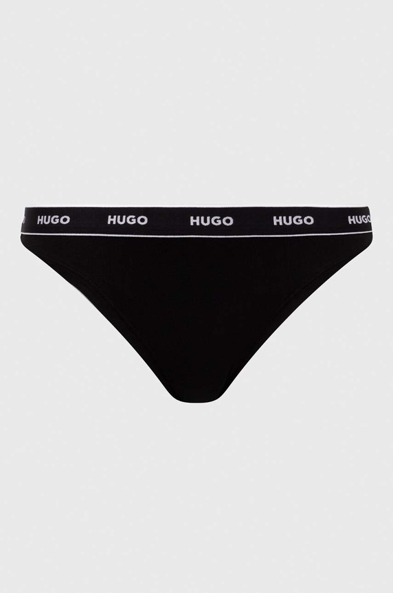 HUGO stringi 3-pack 50480150 różowy SS25