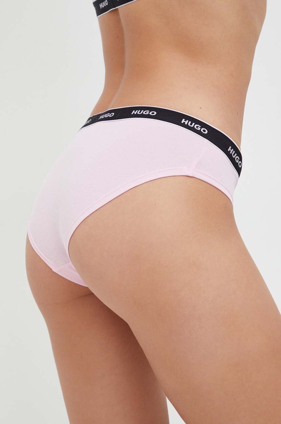 HUGO figi 3-pack 50480157 różowy