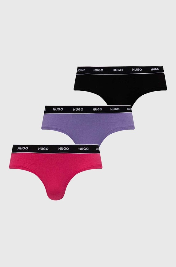 Σλιπ HUGO 3-pack στάμπα πολύχρωμο 50480157