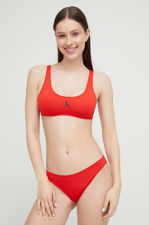 Oblečení Plavkové kalhotky Calvin Klein KW0KW01987.PPYX červená