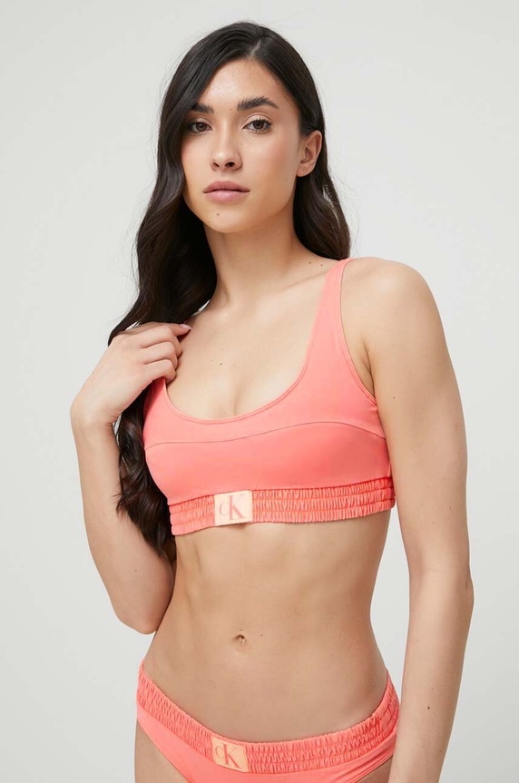 Calvin Klein bikini felső felső rész narancssárga KW0KW01975.PPYX
