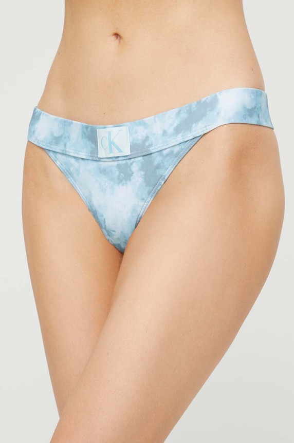 Calvin Klein brazyliany kąpielowe dół niebieski KW0KW02126.PPYX