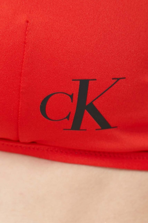 Calvin Klein biustonosz kąpielowy czerwony KW0KW01973.PPYX