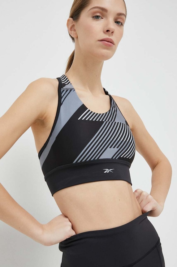 Reebok sportmelltartó melltartó merevítő nélkül fekete HT4941