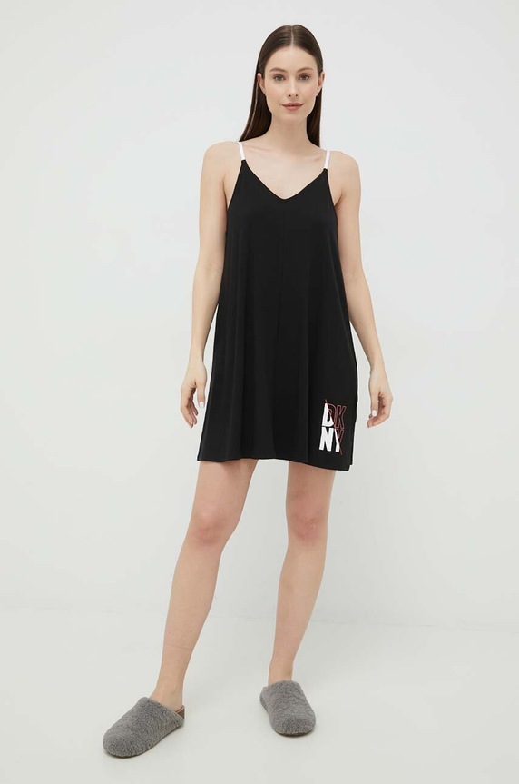 Πουκάμισο πιτζάμας DKNY YI2222635 μαύρο AA00