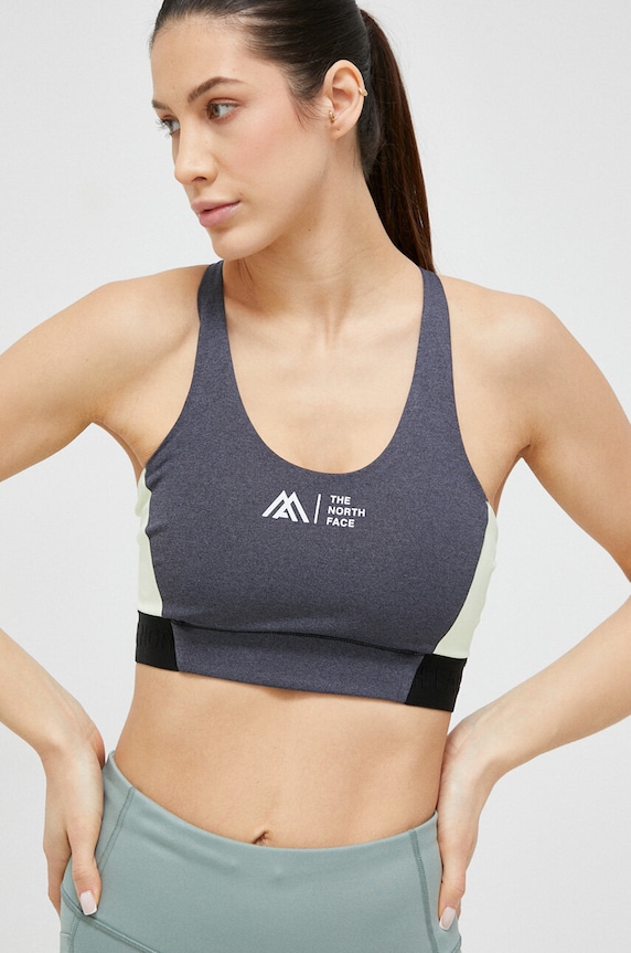 The North Face biustonosz sportowy Mountain Athletics szary NF0A8259IV01
