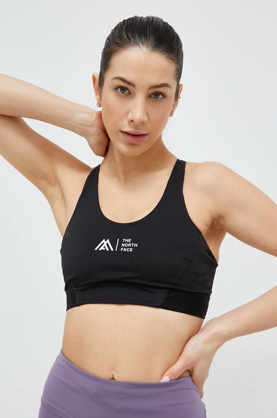 The North Face sutien sport Moutain Athletics moale negru NF0A8259JK31