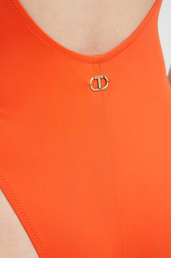 Twinset jednoczęściowy strój kąpielowy 231TTM740 pomarańczowy