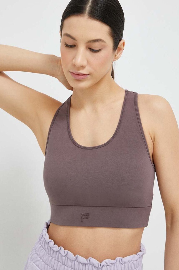 Αθλητικό σουτιέν Fila Corte μαλακό μωβ FAW0382