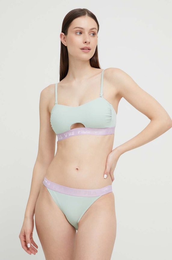 Fila costum de baie din două piese cu balene turcoaz FAW0476