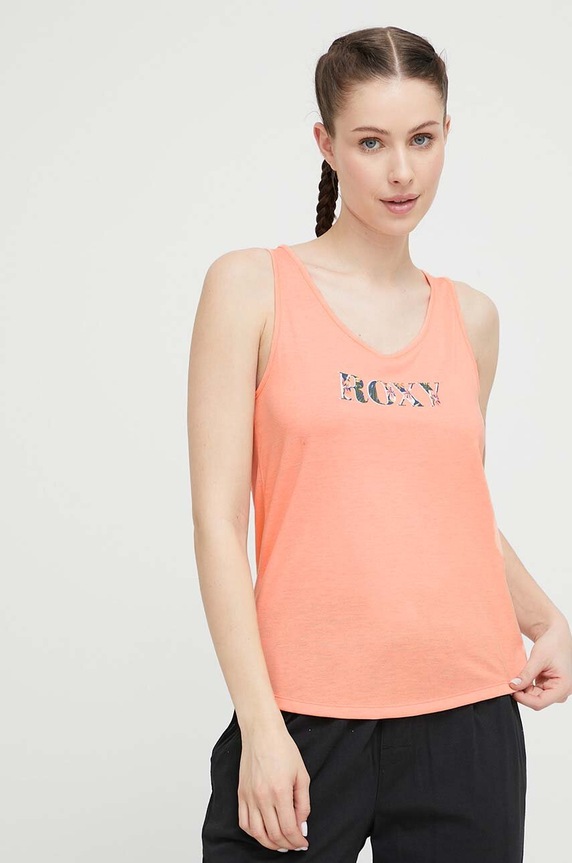 Roxy top dzianina pomarańczowy ERJZT05475