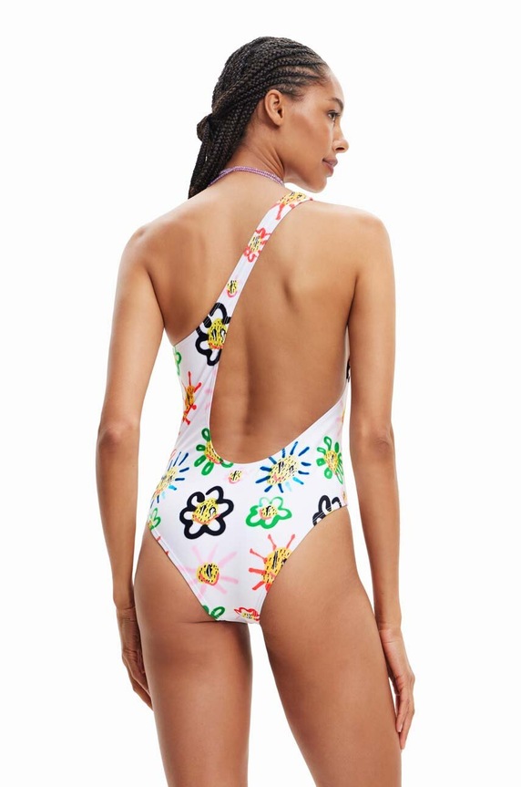 Jednodijelni kupaći kostim Desigual bijela 23SWMK42