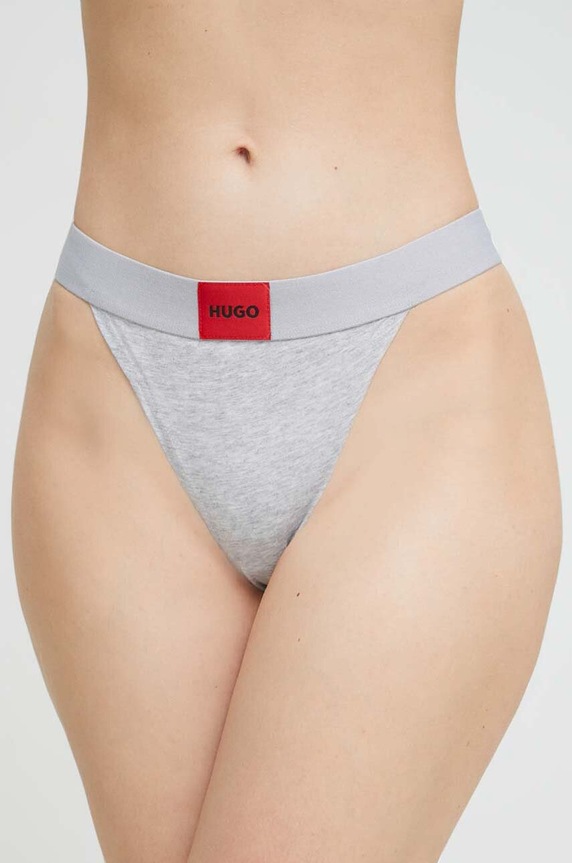 HUGO tanga STRING RED LABEL tanga gri 50492326