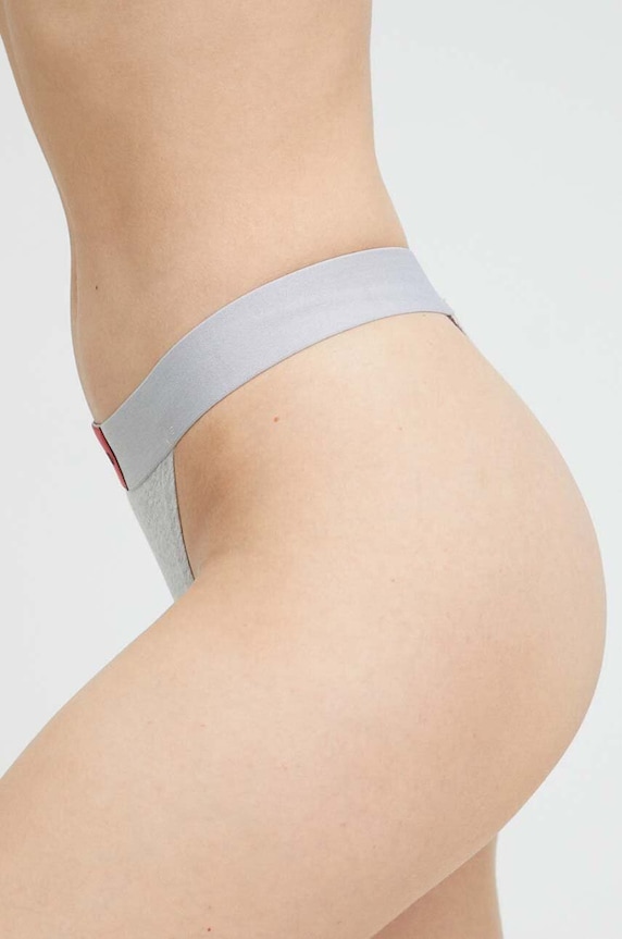 HUGO tanga STRING RED LABEL 50492326 gri AW25