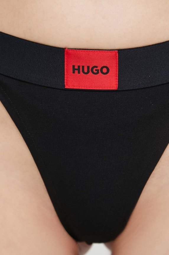 Tangá HUGO STRING RED LABEL čierna 50492326