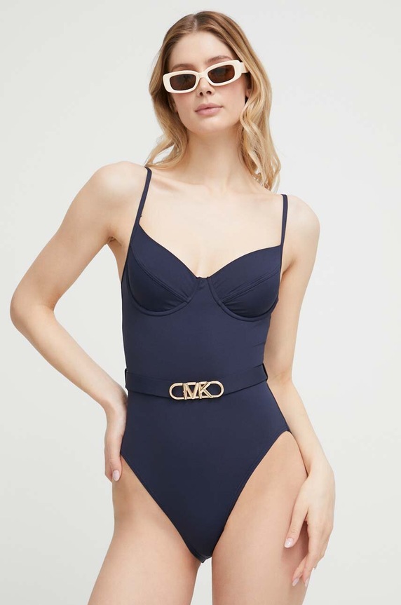 Îmbrăcăminte MICHAEL Michael Kors costum de baie dintr-o bucată MM1N615 bleumarin